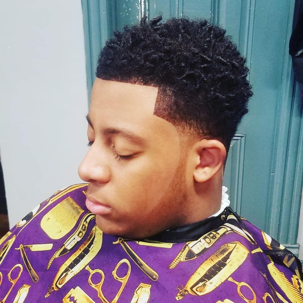 Fresh textured haircut at Knockout Cuts by Kevin